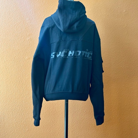 Tamed Psychotic Black “Utility Tech”Hoodie Men’s Medium New Without Tags! - Picture 6 of 16